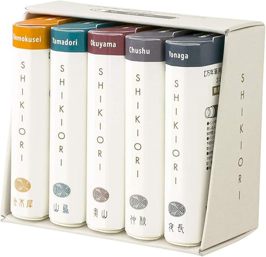 Sailor Fountain Pen, Cartridge Ink, Four Seasons Weave, 5 Colors Set, Winter 13-1750-004 (5 colors of autumn)