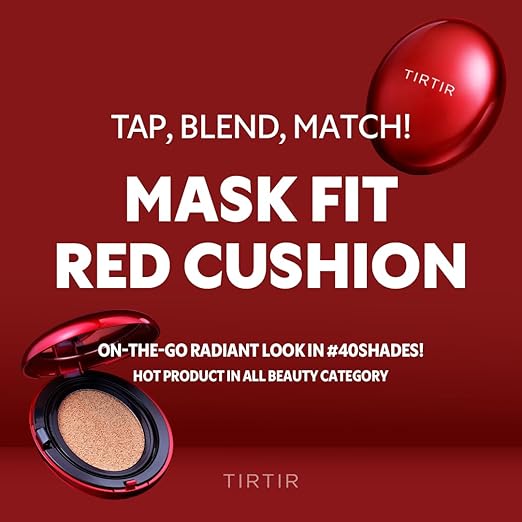 TIRTIR Mask Fit Mini Cushion Mask Fit Mini Cushion, Main Unit, 0.2 oz (4.5 g) (RED 23N)