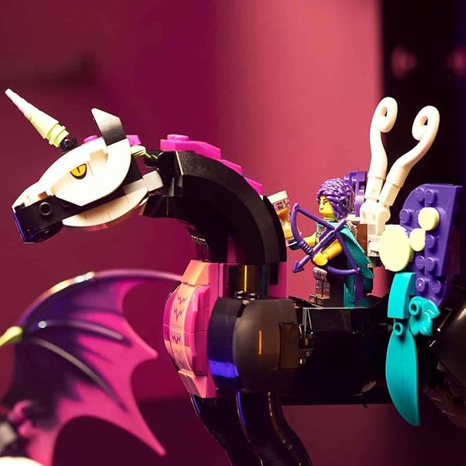 LEGO DREAMZzz 2-in-1 Pegasus, Build 2 Types of Horse Toy, Includes Zoey, Nova and Nightmare King as Mini Figures from the TV Show, Creative Animal Toy for Children, Boys and Girls 71457