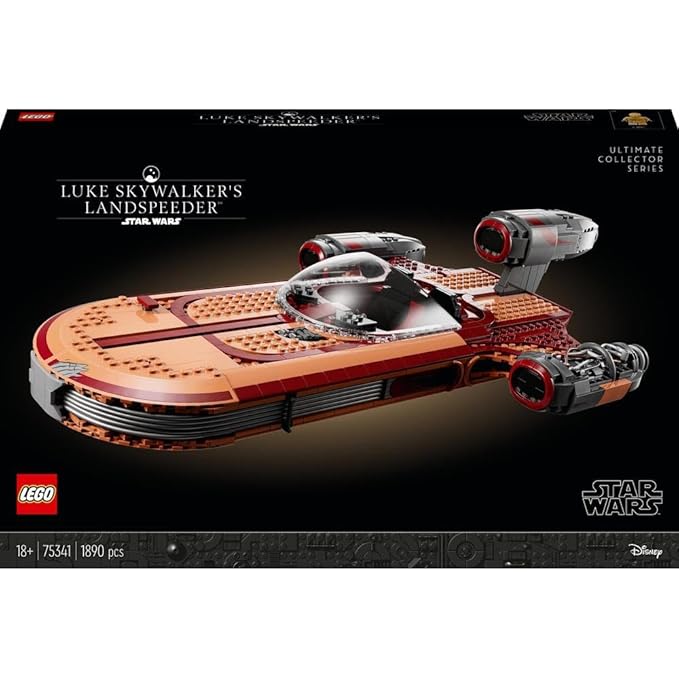 LEGO Star Wars Luke Skywalker’s Landspeeder 75341 Building Kit (1,890 Pieces)