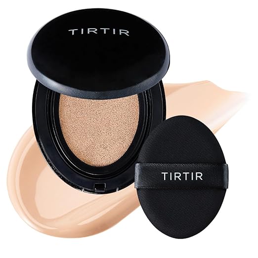TIRTIR Mask Fit Cushion, 3 Types: Red/All Cover/Mask Fit) (MASK FIT 17C, 18 grams)