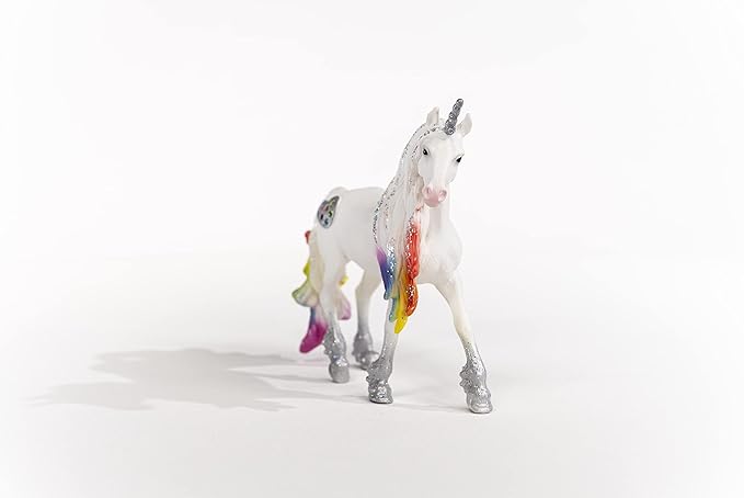 Schleich 70725 Rainbow Unicorn Stallion for Children from 5-12 Years Bayala Toy Figure