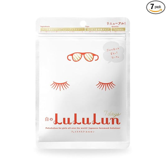 Lululun New Face Mask 7 Pieces of White