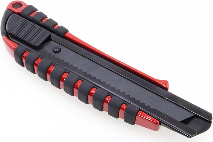 NT Cutter, Professional Cutter, Metal Body + Rubber Non-Slip, L-Shaped Black Blade, Auto-Lock, Made in Japan, Specially Finished, G Series PMGL-EV01R