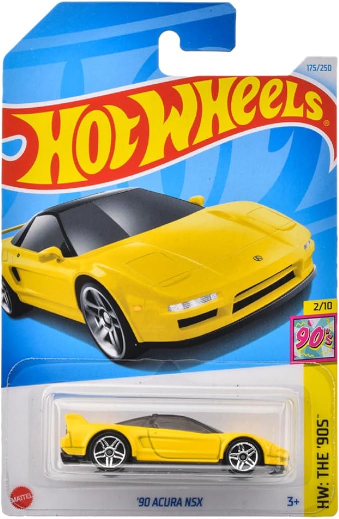 Hot Wheels HXR11 Basic Car '90 Acura NSX Vehicle Toy Mini Car 3 Years Old and Up Yellow