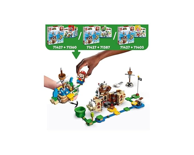 LEGO Super Mario 71427 Larry and Morton Flying Fortresses Expansion Set, Character Toy