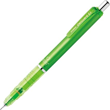 Zebra DelGuard 0.02 inches (0.5 mm) Mechanical Pencil (square blue green)