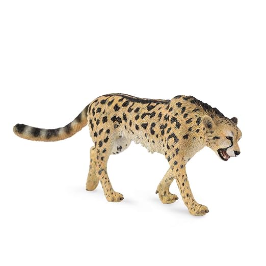 Collecta Wildlife King Cheetah Toy Figure - Authentic Hand Painted Model