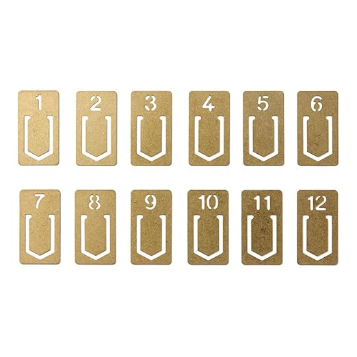 Midori Brass Clip Number (43080006)