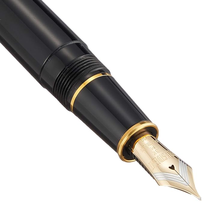 Platinum Fountain Pen President #1 Black and Gold- PTB20000P-Nib: M