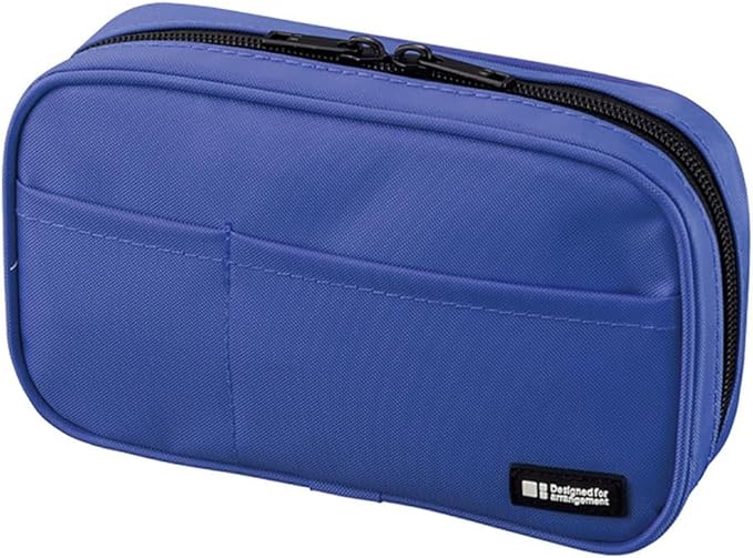 Lihit Lab A7551-11N Pen Case, Book Type, Indigo