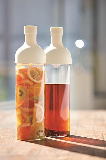 Hario Filter-in Cold Brew Tea Bottle, 750ml, White