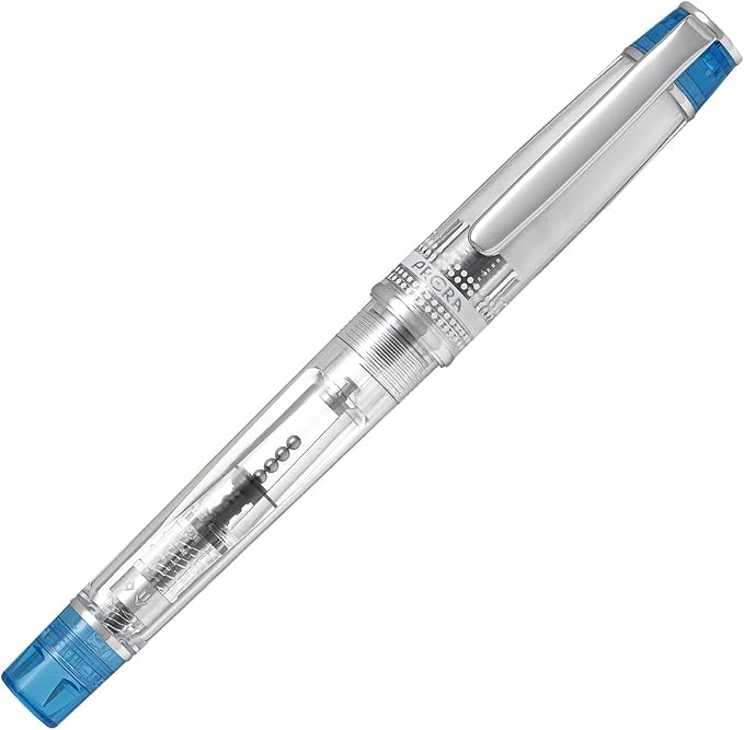 PILOT PFPR1TLBM Pen, Prera PRERA Color Fountain Pen, Medium Point, Transparent Light Blue