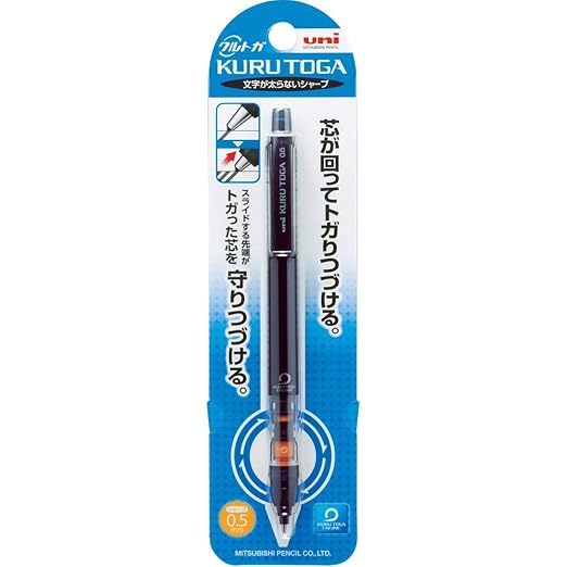 Uni Mechanical Pencil Kurutoga Pipe Slide Model 0.5mm, Black Body