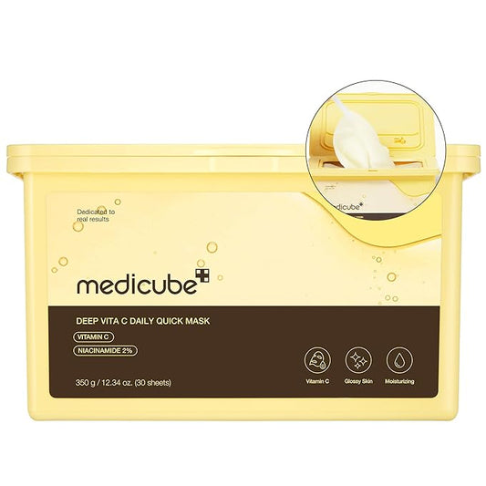 Medicube Deep Vita C Quick Mask 30 sheets Skin care UnboxJapan Exclusive