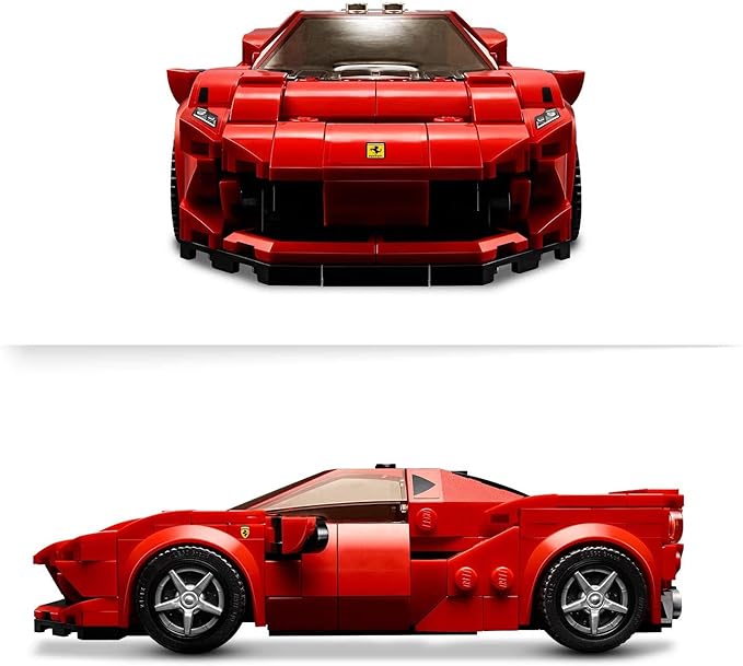 LEGO 76895 Speed Champions Ferrari F8 Tributo Racer Toy, with Racing Driver Minifigure, Race Cars Building Sets,Multicolor,Pack of 275 Pieces