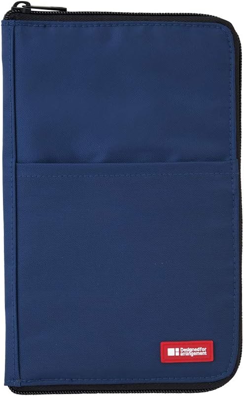 Lihit Lab A7653-4 Pen Case, Flat Type, Wide, Orange