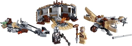 LEGO 75299 Star Wars: The Mandalorian Trouble on Tatooine Building Set with Baby Yoda The Child Figure, Season 2 Playset