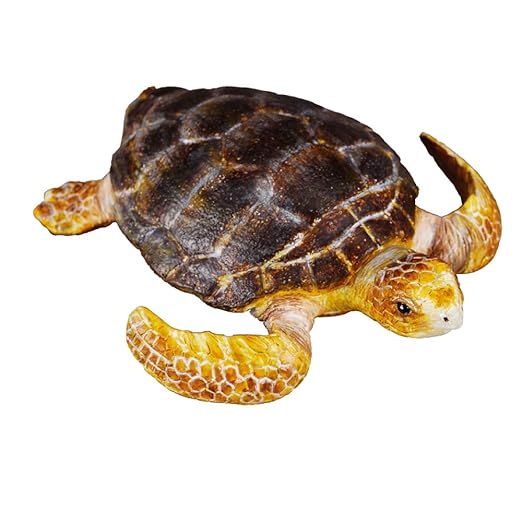 Collecta Sea Life Loggerhead Turtle Toy Figure - Authentic Hand Painted Model
