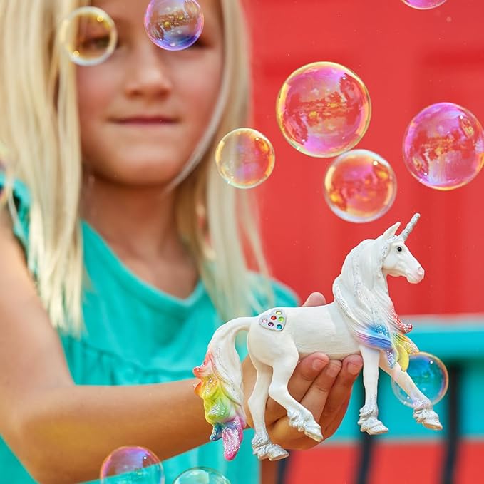 Schleich 70725 Rainbow Unicorn Stallion for Children from 5-12 Years Bayala Toy Figure