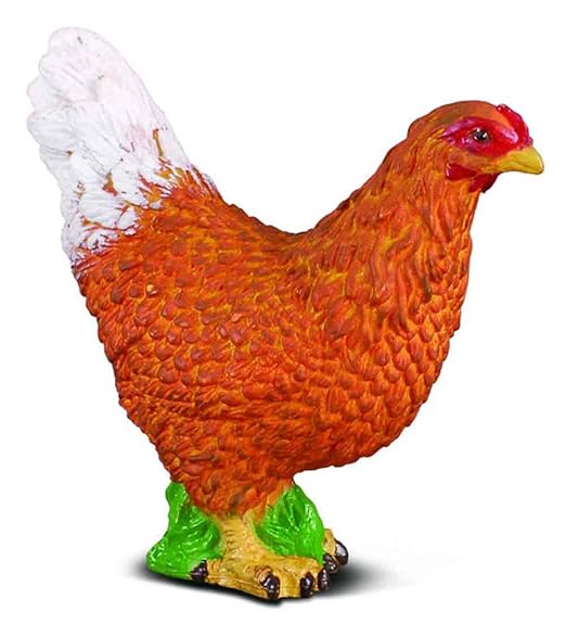 Collecta Farm Life Hen Miniature Toy Figure - Authentic Hand Painted Model