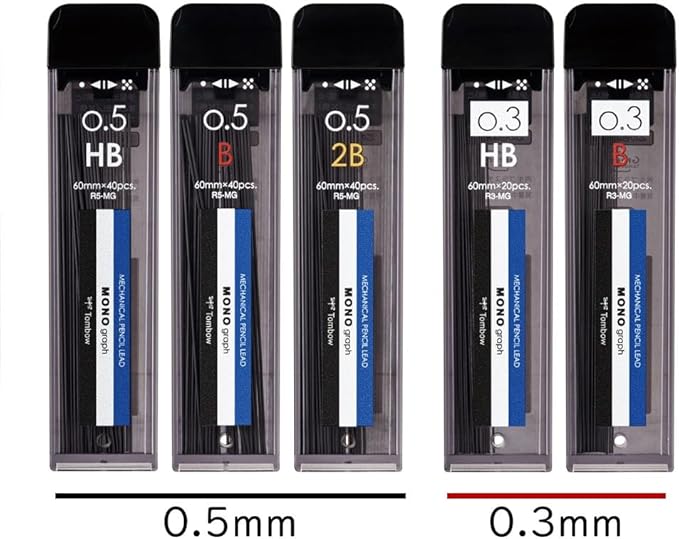 Tombow MONO Monogram MG 0.5mm HB Navy R5-MGHB42-5P
