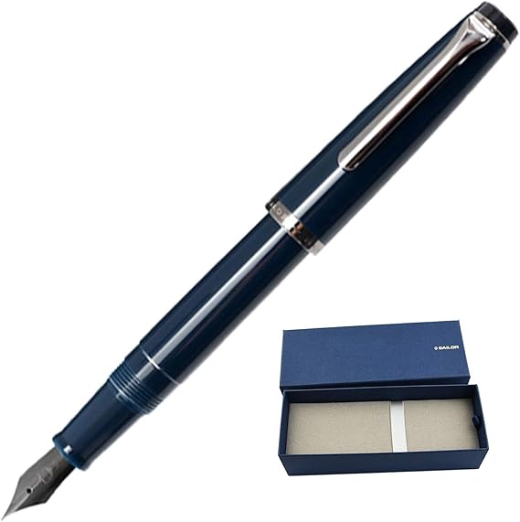 Sailor Fountain Pen, SAILOR Fountain Pen, Lecre, Iron Blue, MF Medium Point, 11-0332-340