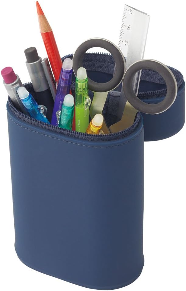 Lihit Lab Stand Pencil Case Oval Type L Yellow Green A7695-6