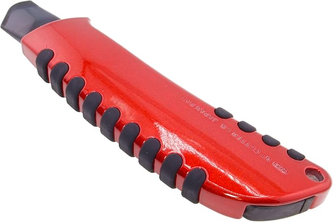 NT Cutter, Professional Cutter, Metal Body + Rubber Non-Slip, L-Shaped Black Blade, Auto-Lock, Made in Japan, Specially Finished, G Series PMGL-EV01R