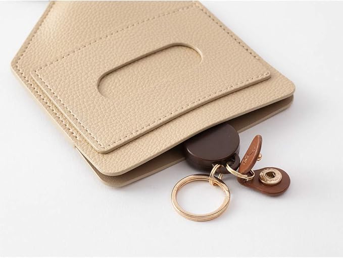 Midori 57462006 Pass Case, Key & Pass Case, 2-Way Reel Included, Gold