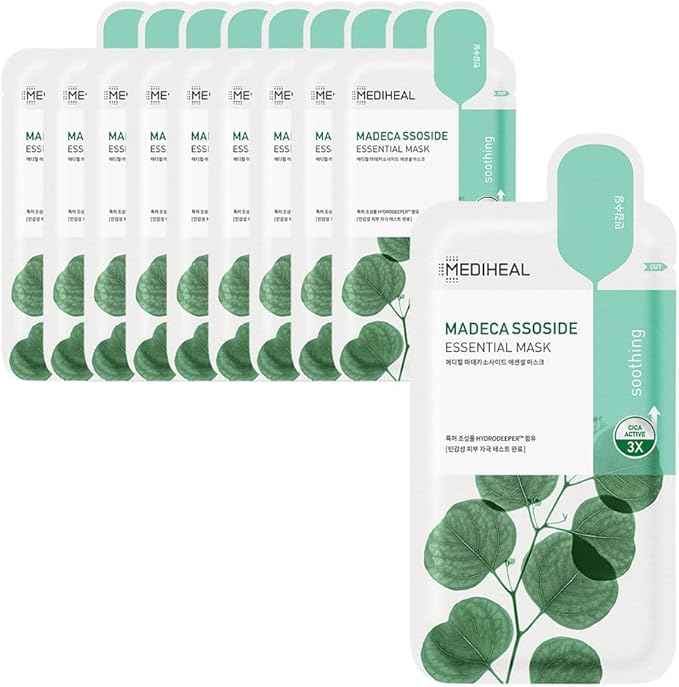 Mediheal Essential Mask 10 sheets Vitamin Tone Up Skin Vitality Brighten Hypoallergenic