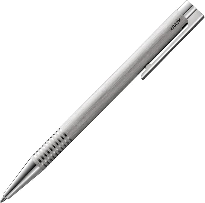 LAMY Ballpoint Pen, Oil-Based, Logo, Stainless Steel, Hairline, L206
