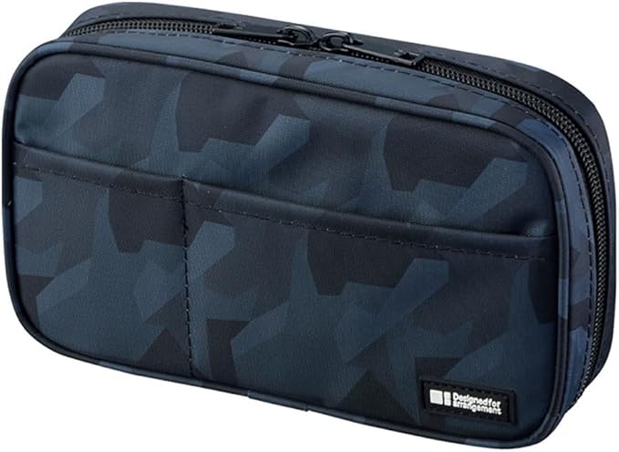 Lihit Lab A7551-11N Pen Case, Book Type, Indigo