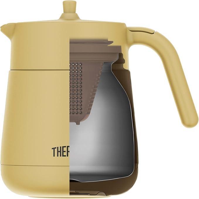 Thermos TTE-700 BE Vacuum Insulated Teapot with Strainer Beige