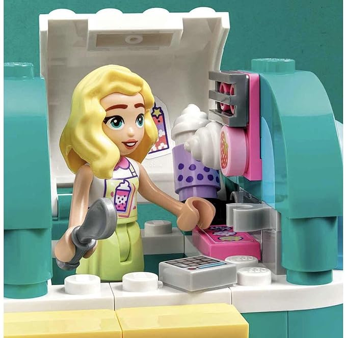 LEGO Friends Mobile Bubble Tea Shop 41733 Building Toy Set (109 Pieces), Multi Color