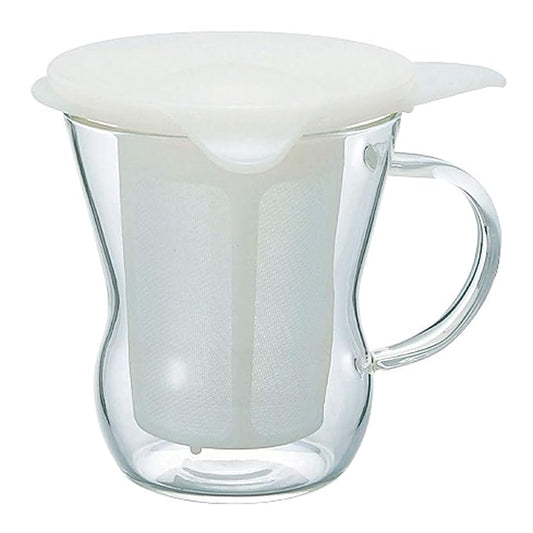 Hario Single Cup Tea Maker, 200ml, White