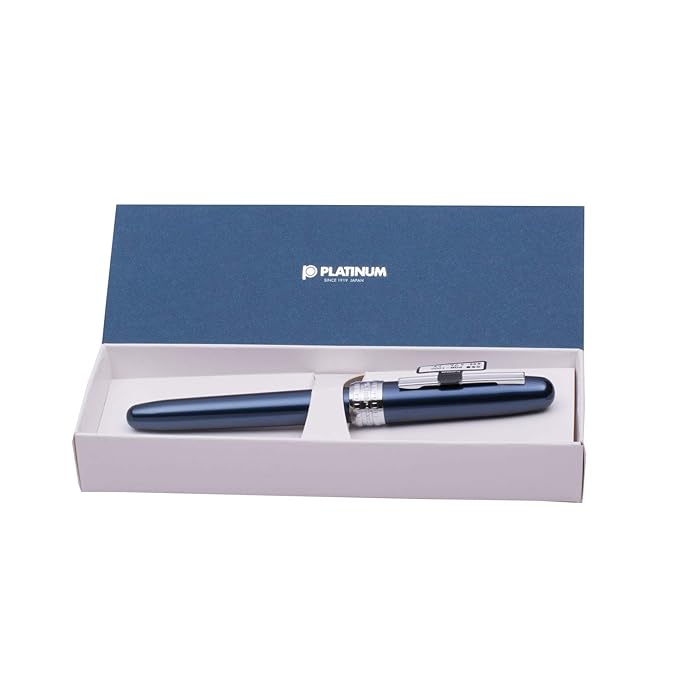 Platinum Fountain Pen Plaisir - 05 Medium Nib - Blue Body- PGB1000-56M