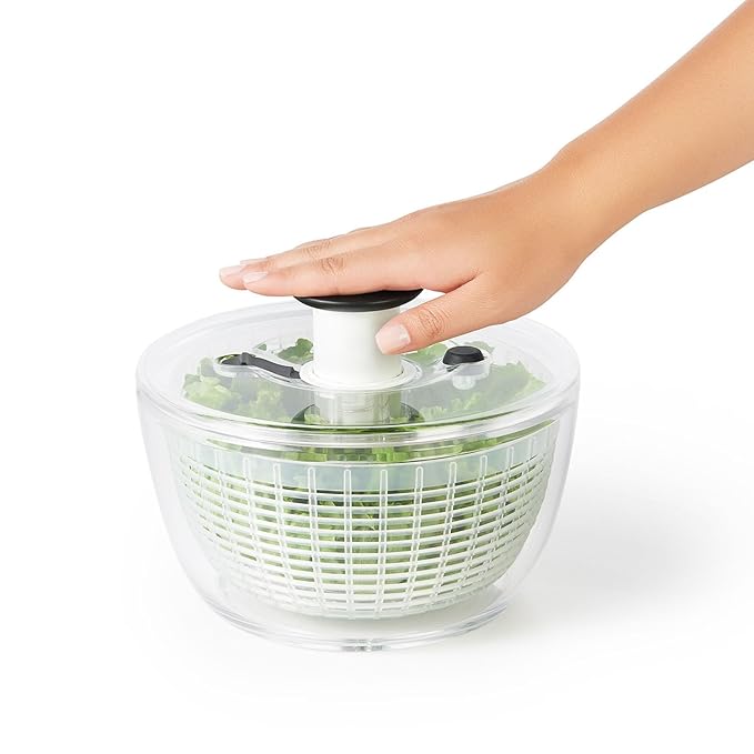 OXO Salad Spinner, Vegetable Drainer, Small, Round