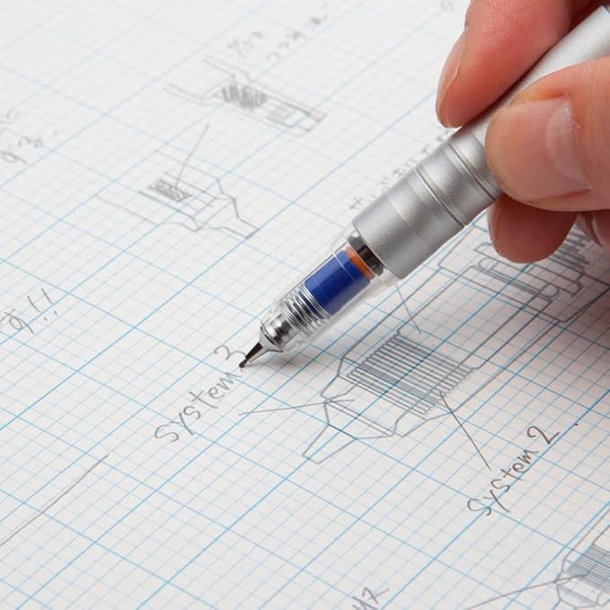 Zebra Mechanical Pencil Delguard Type Lx 0.5mm, White Body (P-MA86-W)