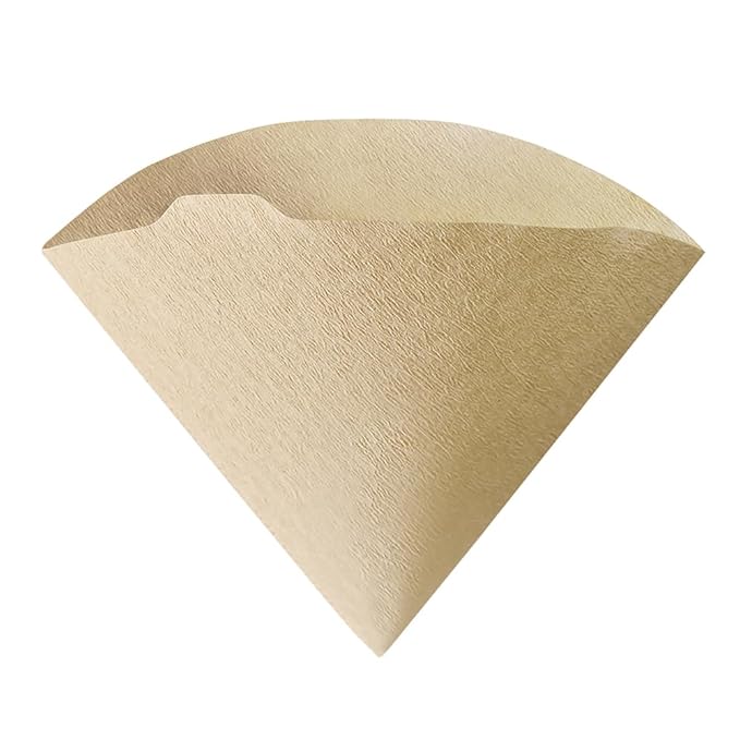 Hario V60 Paper Coffee Filters, Size 01, Natural, Tabbed