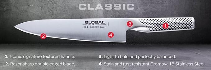 Global GS-38 - 3 1/2 Inch, 9cm Western Style Paring Knife