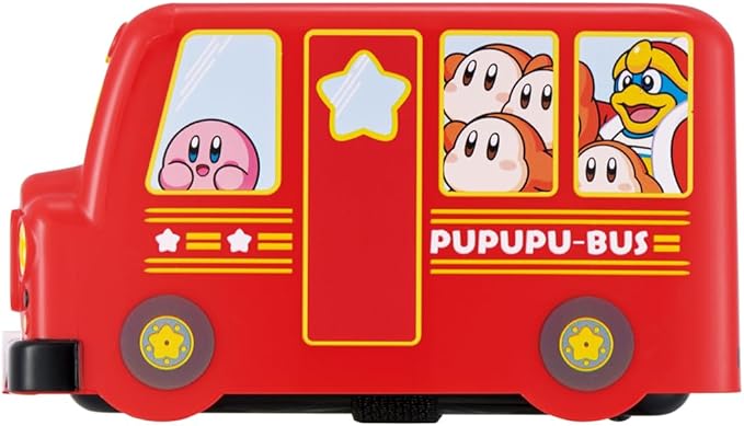 Skater DLB5 Bento Box, Bus Type, Two-Tier, Kids, Kindergarten, Nursery, Elementary School Students, Cute, Car, Small, Kirby, Nintendo, Boys, Boys