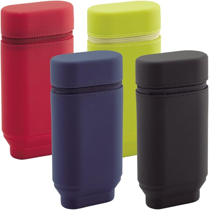 Lihit Lab Stand Pen Case Oval Type L Black A7695-24