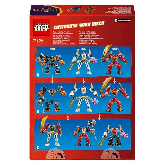 LEGO NINJAGO Cole’s Elemental Earth Mech Toy 71806 (235 Pieces)