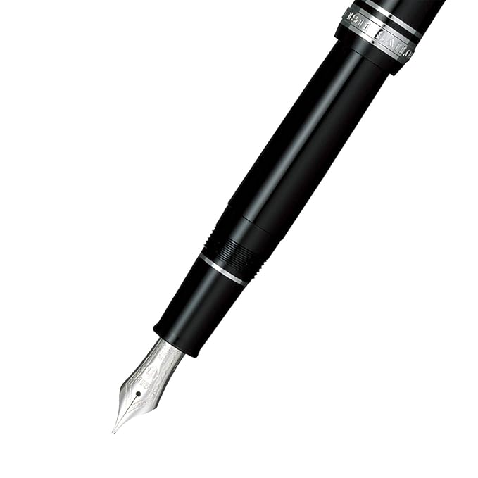 SAILOR Sapporo Black 14ct Gold Nib with Rhodium Plated Trims Fountain Pen