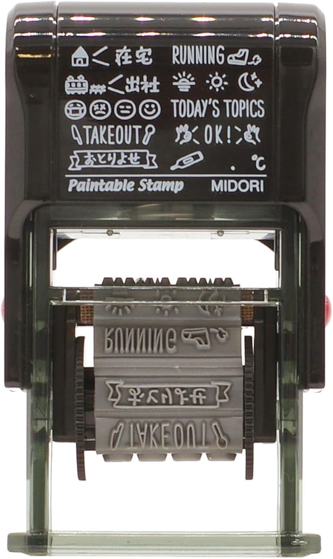 Midori 35376006 Rotating Stamp, List Patterns