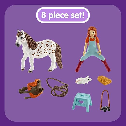 Schleich Horse Club Horse Club Mia and Spotty 9-Piece Educational Playset for Kids Ages 5-12