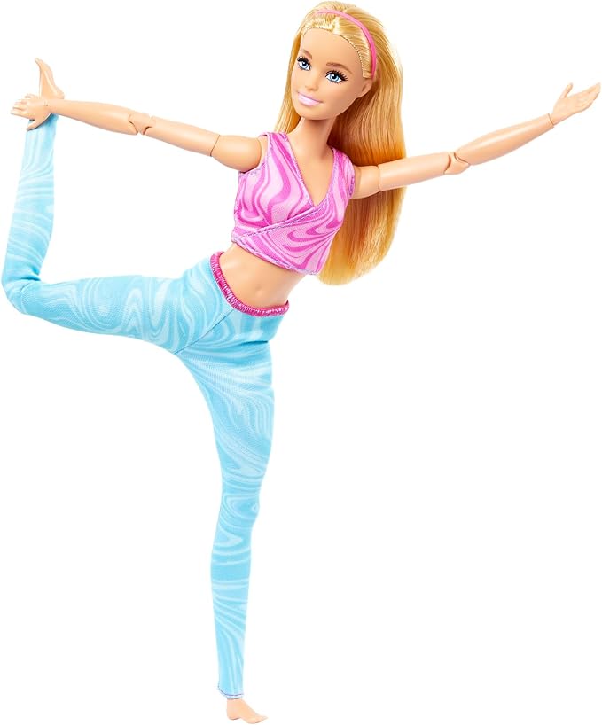 Barbie Cute Pose! Pink Blue Theme House Barbie Doll 3 Years Old Pink Blue HRH27