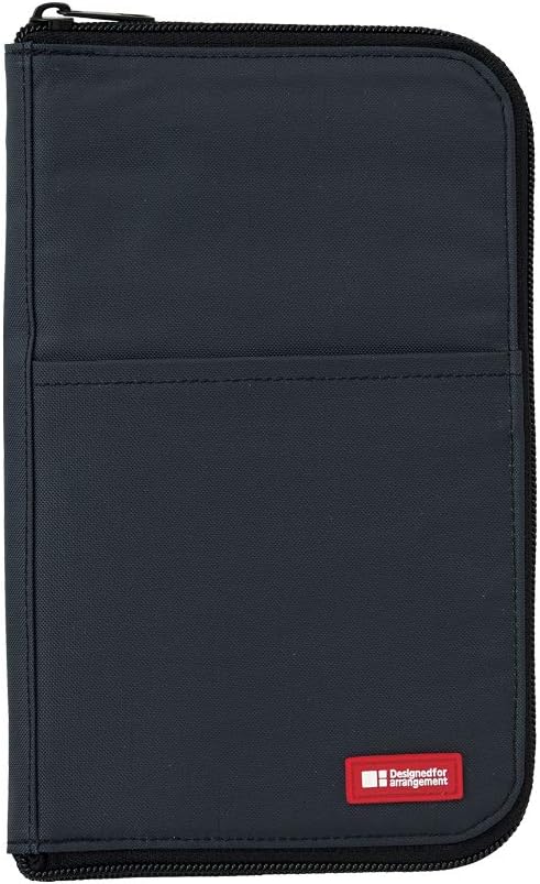 Lihit Lab A7653-4 Pen Case, Flat Type, Wide, Orange