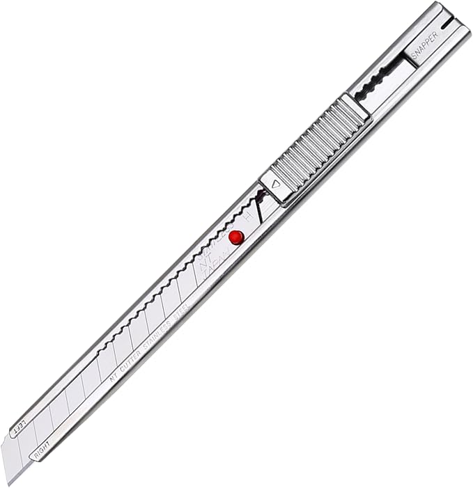 NT Cutter A-1P Cutter, A-Shape, Silver, Width 5.3 x Height 0.4 x Depth 0.4 inches (136 x 10 x 11 mm)